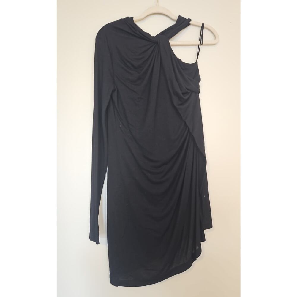 Helmut Lang Minimalist Black Dress - Picture 3 of 4